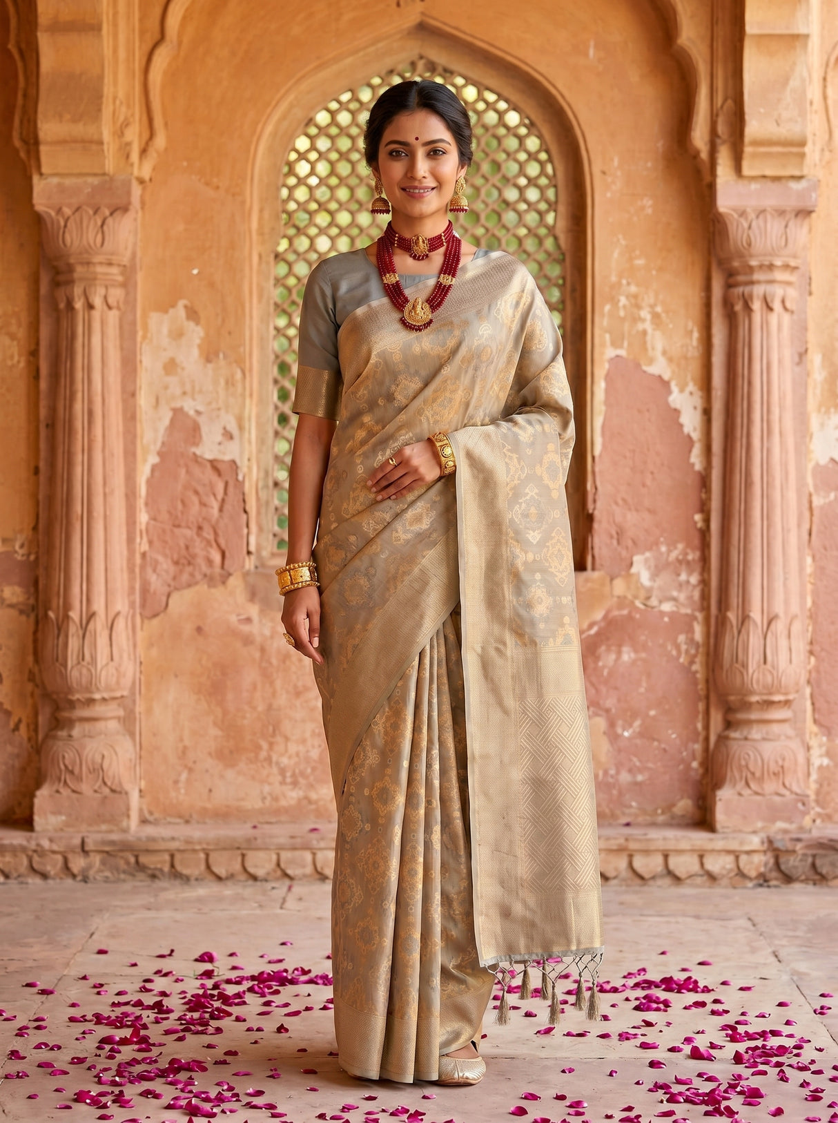 MIMOSA Saree Saree — pose 10 styling detail