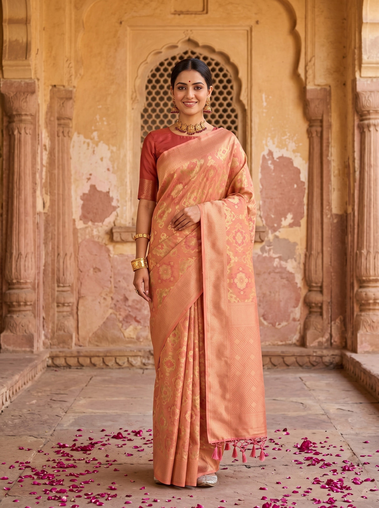 MIMOSA Saree Saree — front view on mannequin