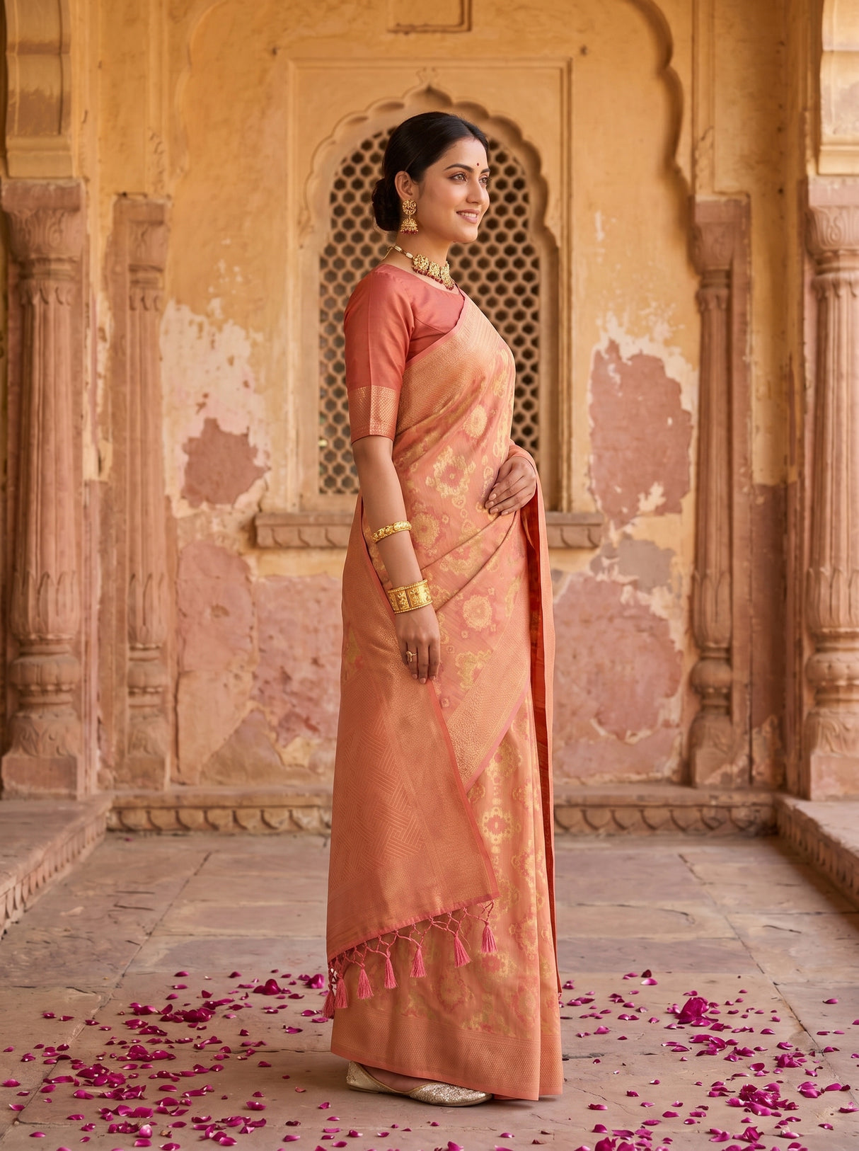 MIMOSA Saree Saree — pose 3 styling detail
