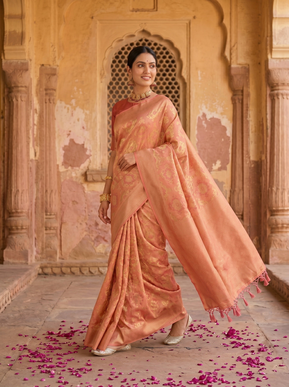 MIMOSA Saree Saree — pose 6 styling detail