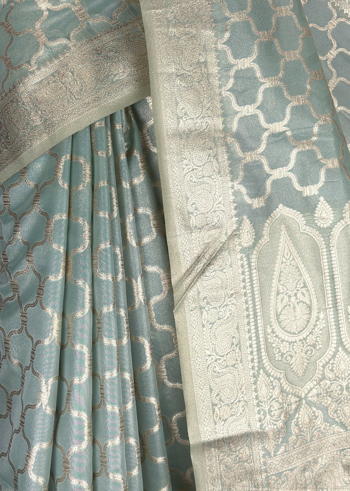 MIMOSA Rama Banarasi Art Silk Saree β fleets shot full lifestyle