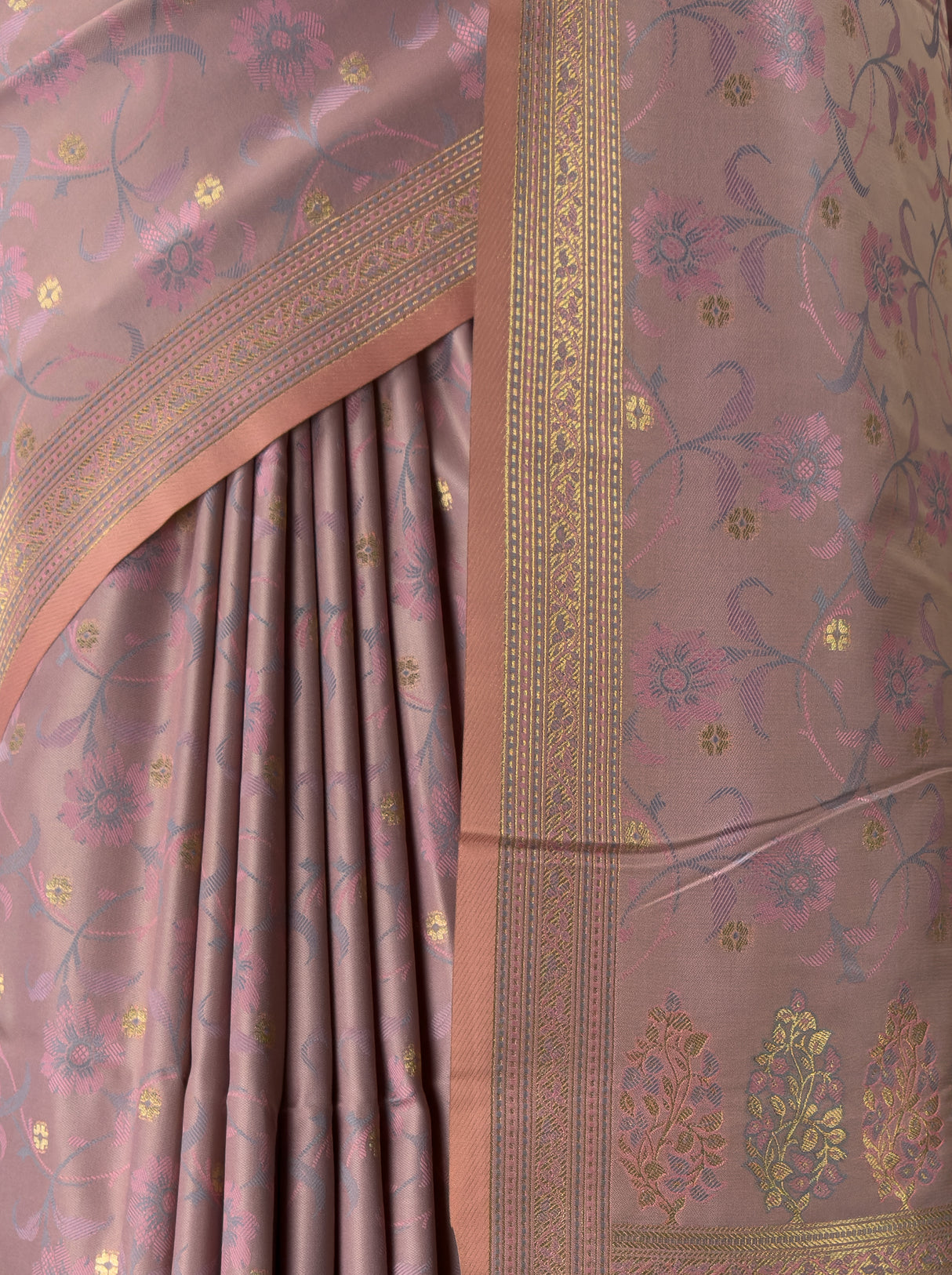 MIMOSA Pink Kanjivaram Art Silk Saree β fleets shot full lifestyle