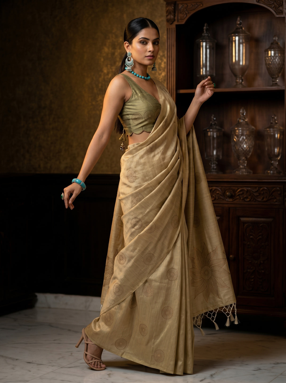 MIMOSA Saree Saree — pose 9 styling detail