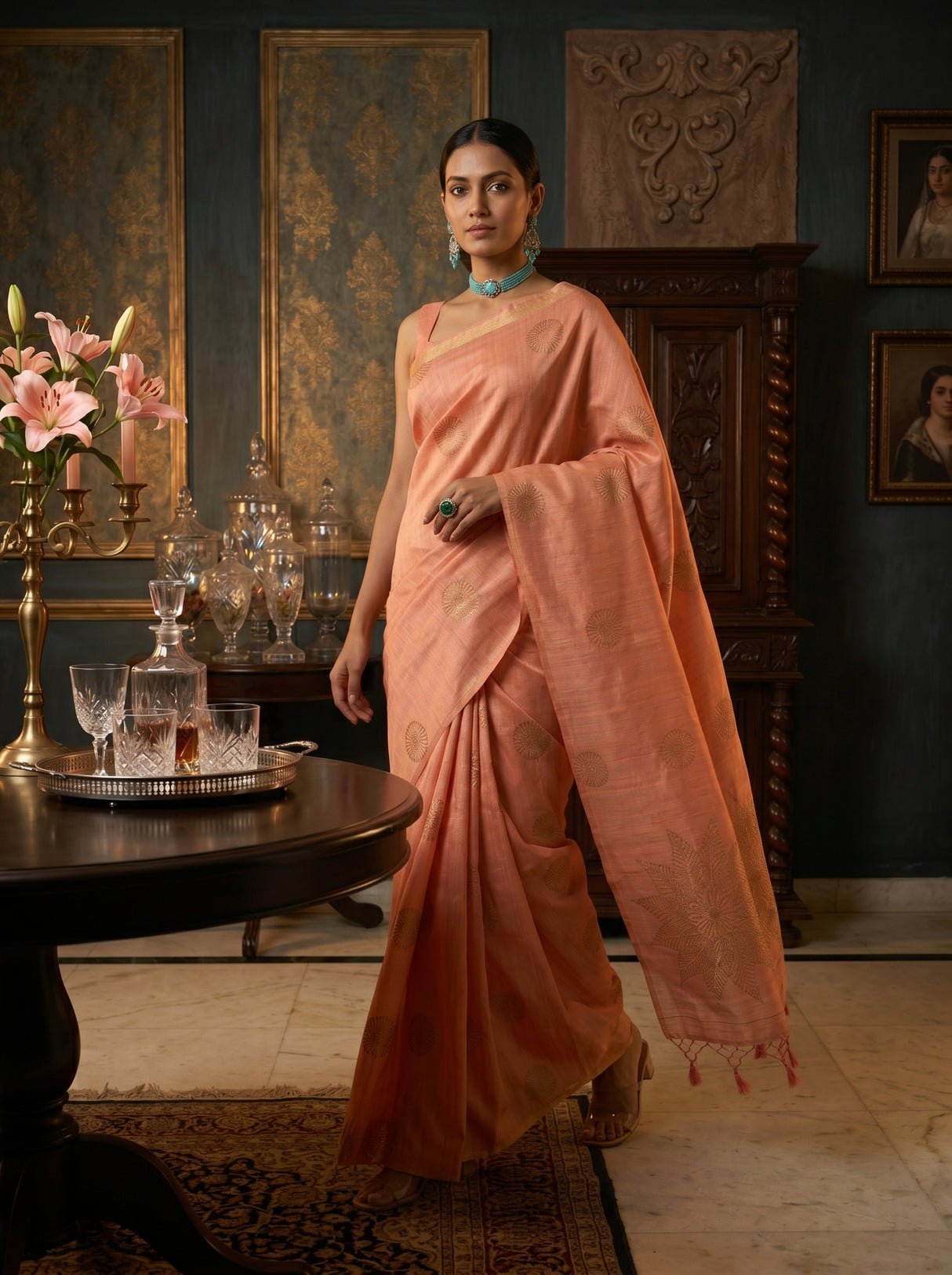 MIMOSA Saree Saree — pose 6 styling detail