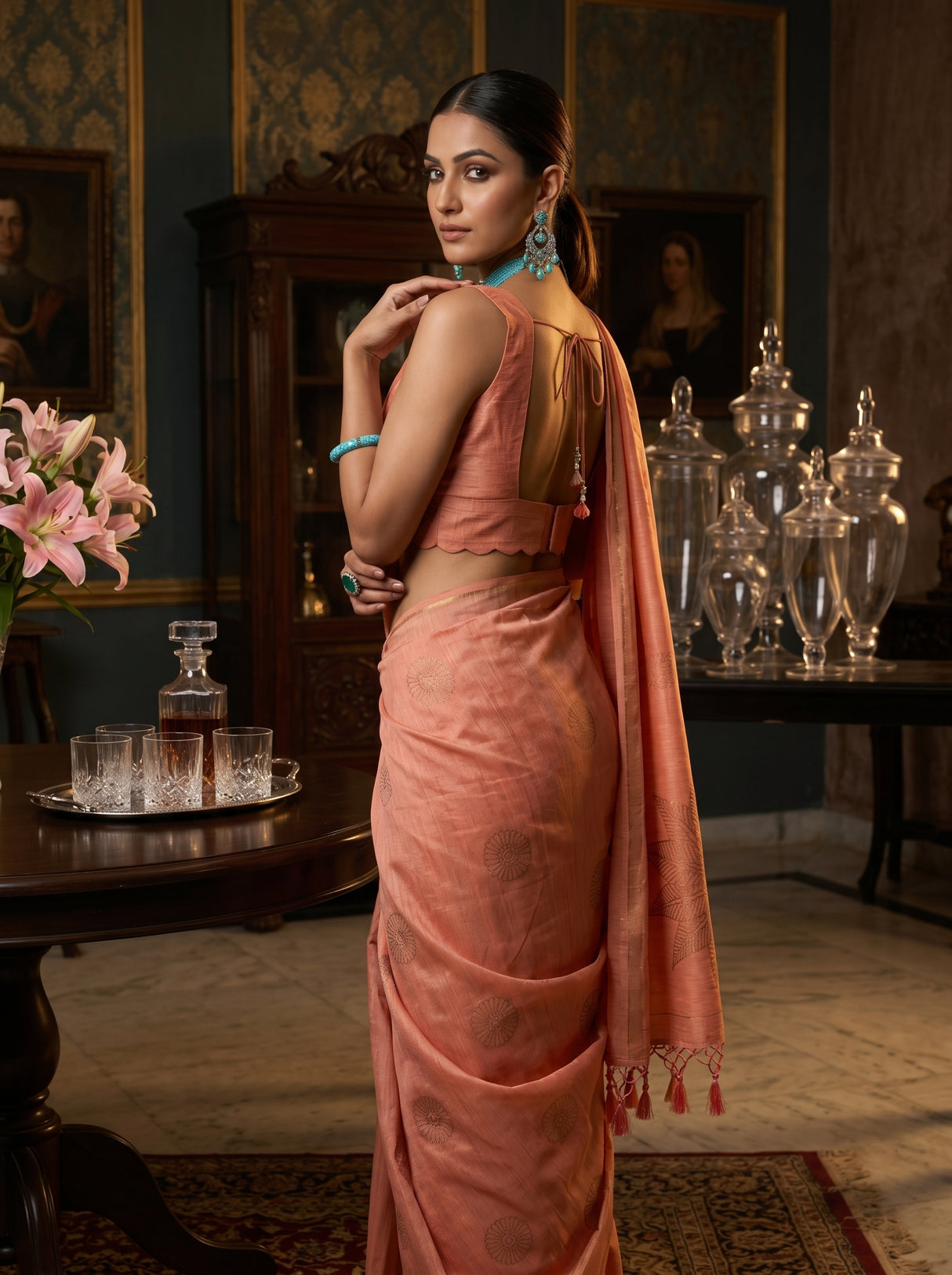 MIMOSA Saree Saree — pose 7 styling detail