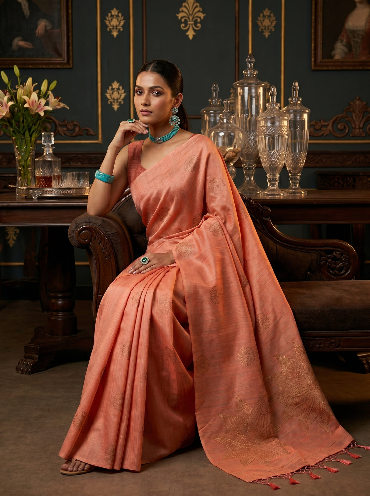MIMOSA Saree Saree — pose 8 styling detail