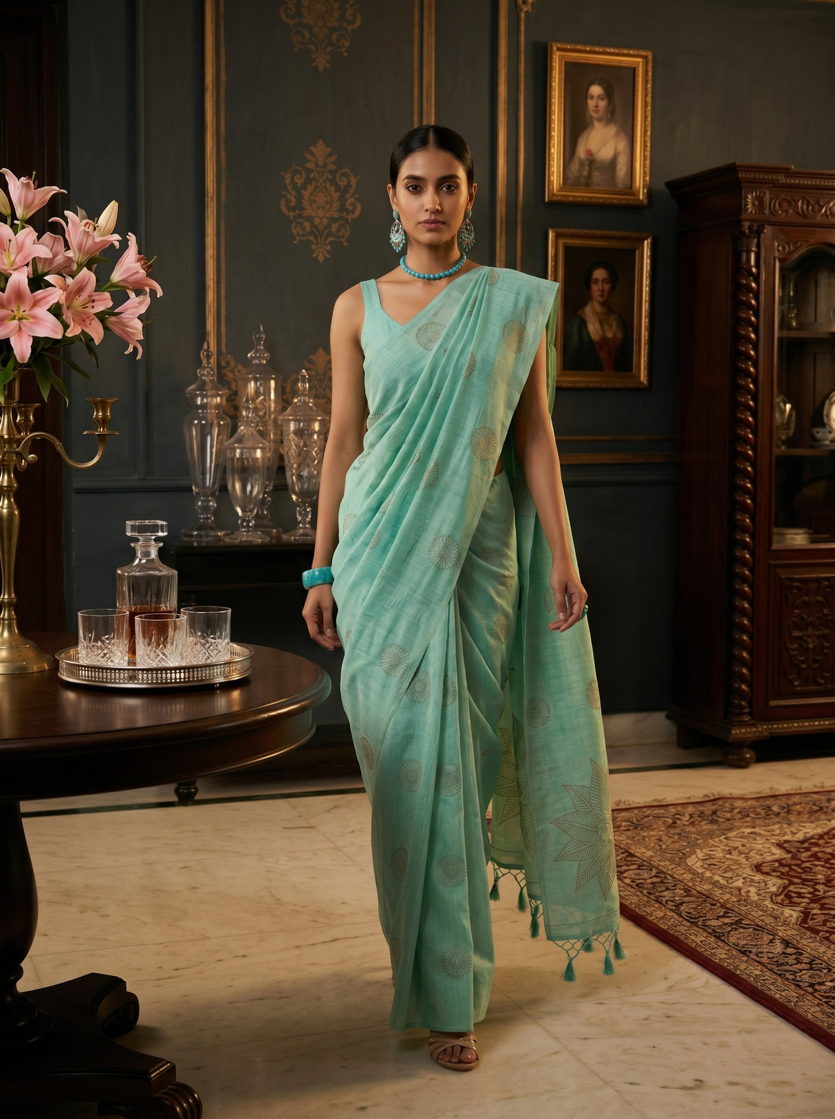 MIMOSA Saree Saree — pose 6 styling detail
