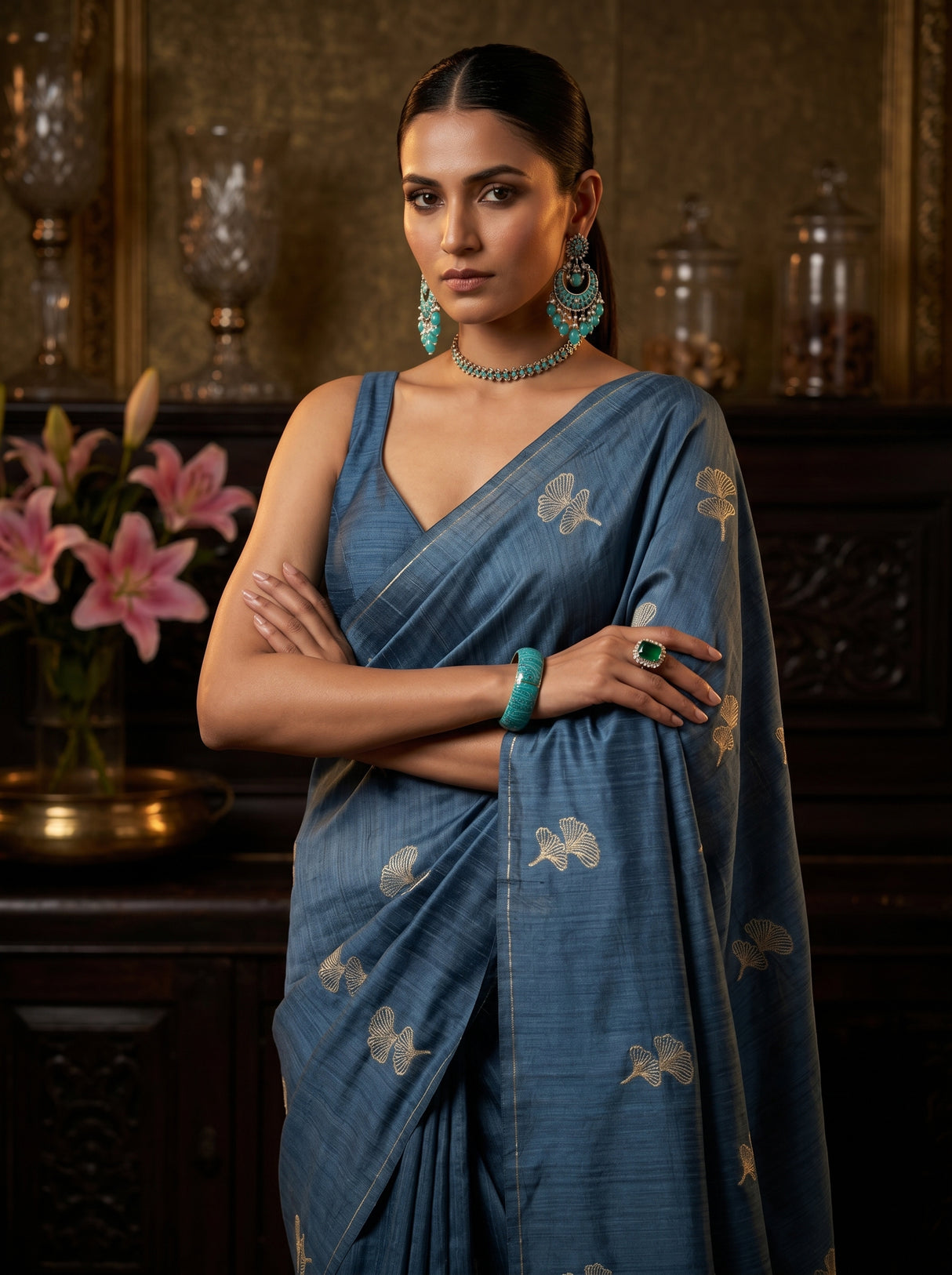 MIMOSA Saree Saree — pose 10 styling detail