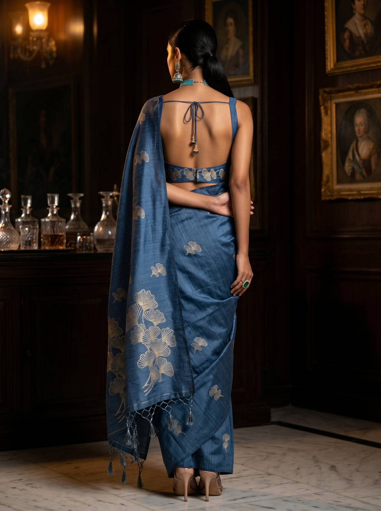 MIMOSA Saree Saree — pose 2 styling detail