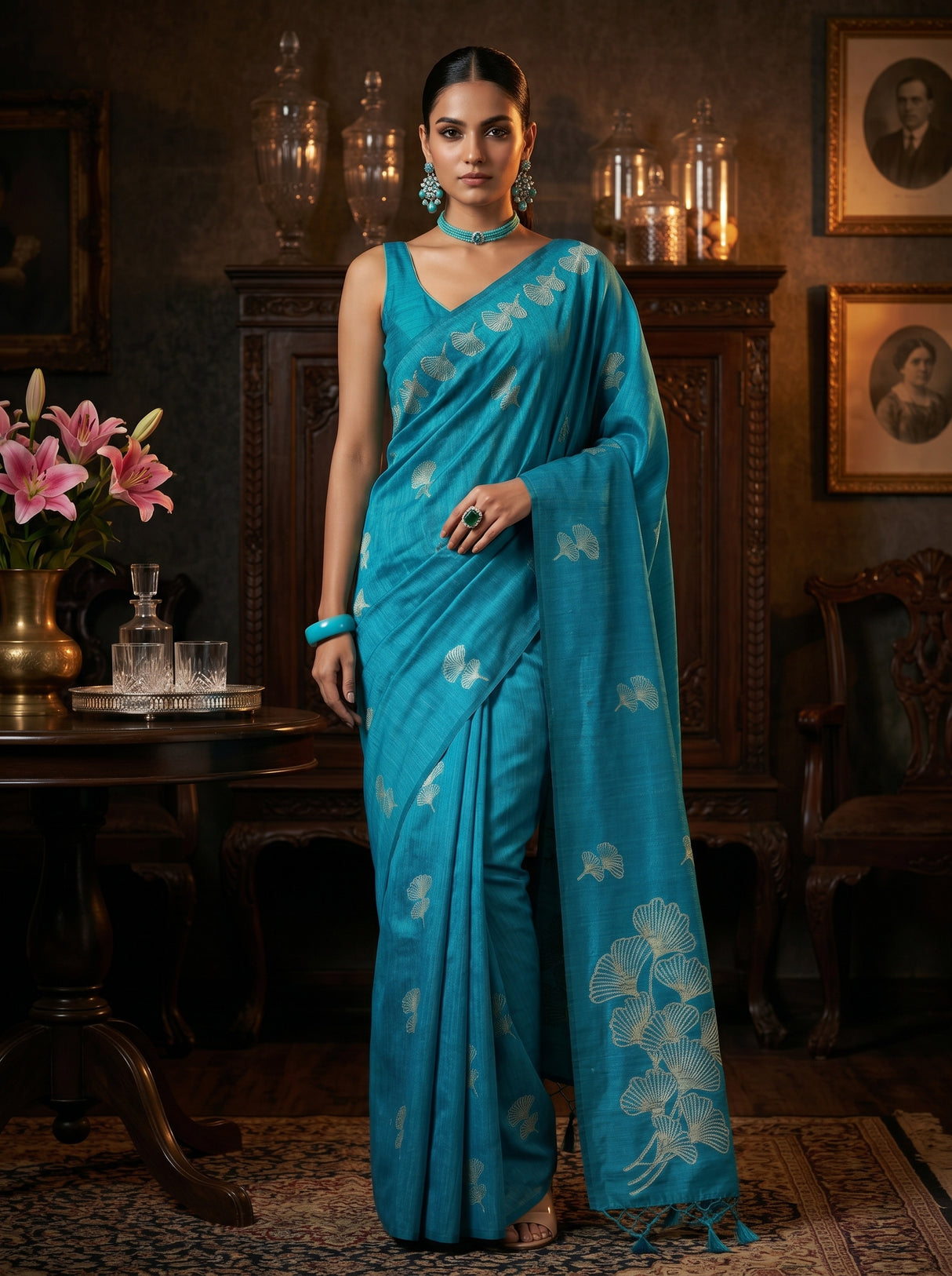 MIMOSA Saree Saree — pose 4 styling detail