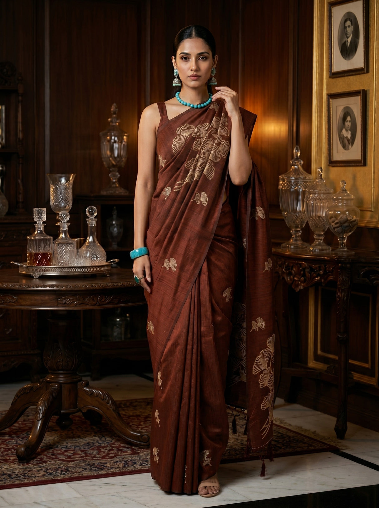 MIMOSA Saree Saree — front view on mannequin