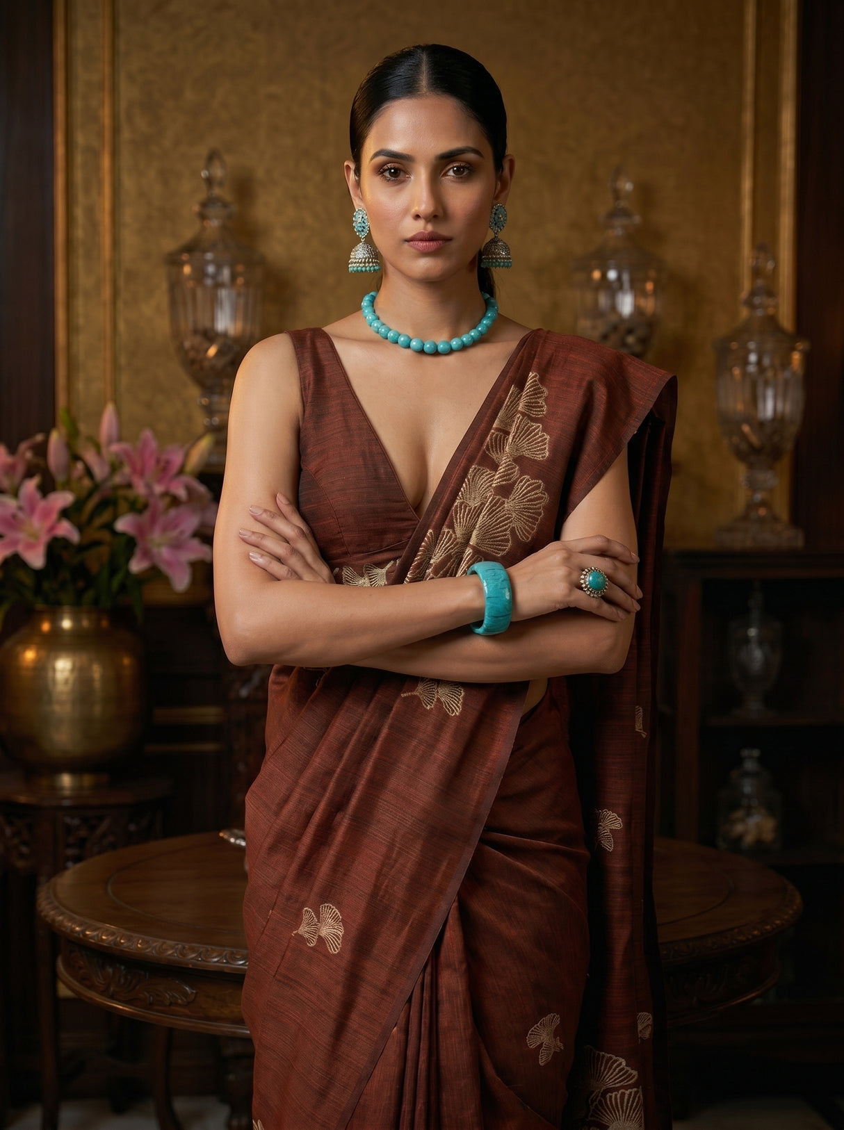 MIMOSA Saree Saree — pose 10 styling detail