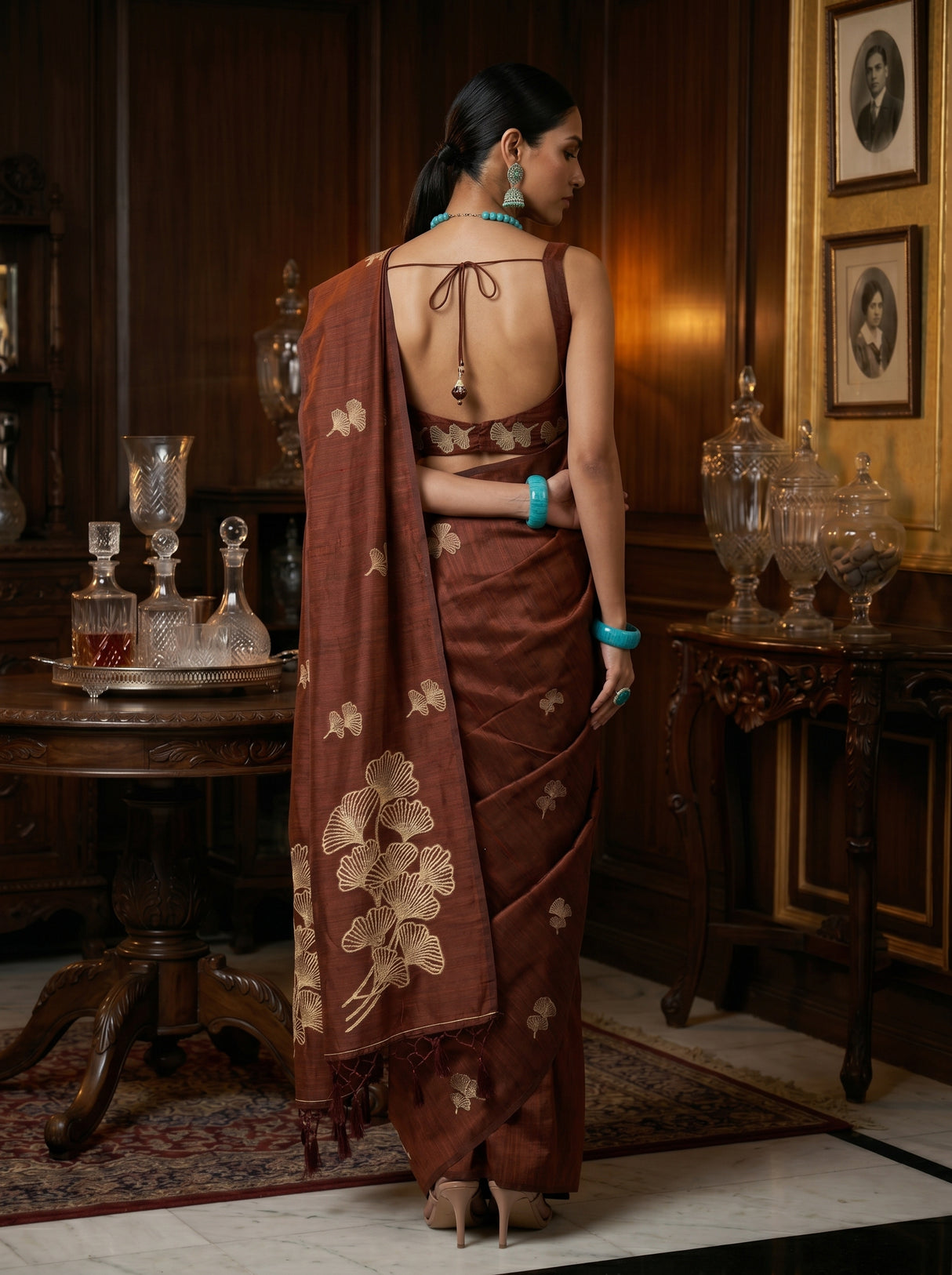 MIMOSA Saree Saree — pose 2 styling detail