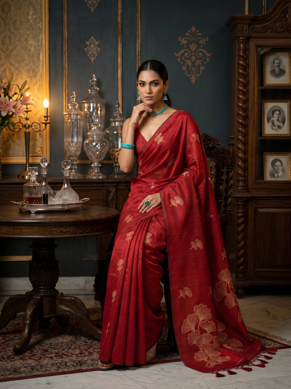 MIMOSA Saree Saree — pose 8 styling detail