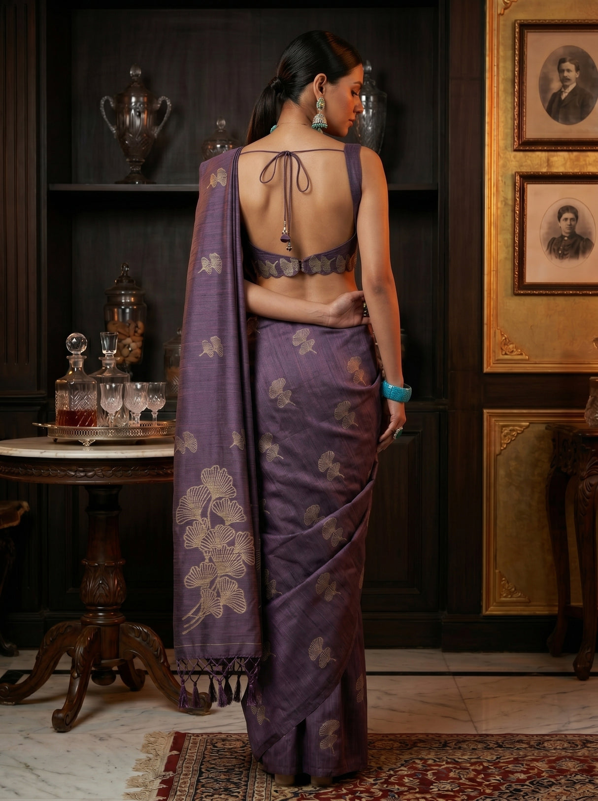 MIMOSA Saree Saree — pose 2 styling detail