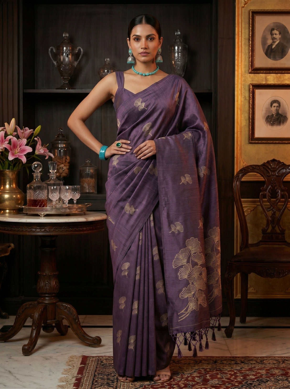 MIMOSA Saree Saree — pose 4 styling detail