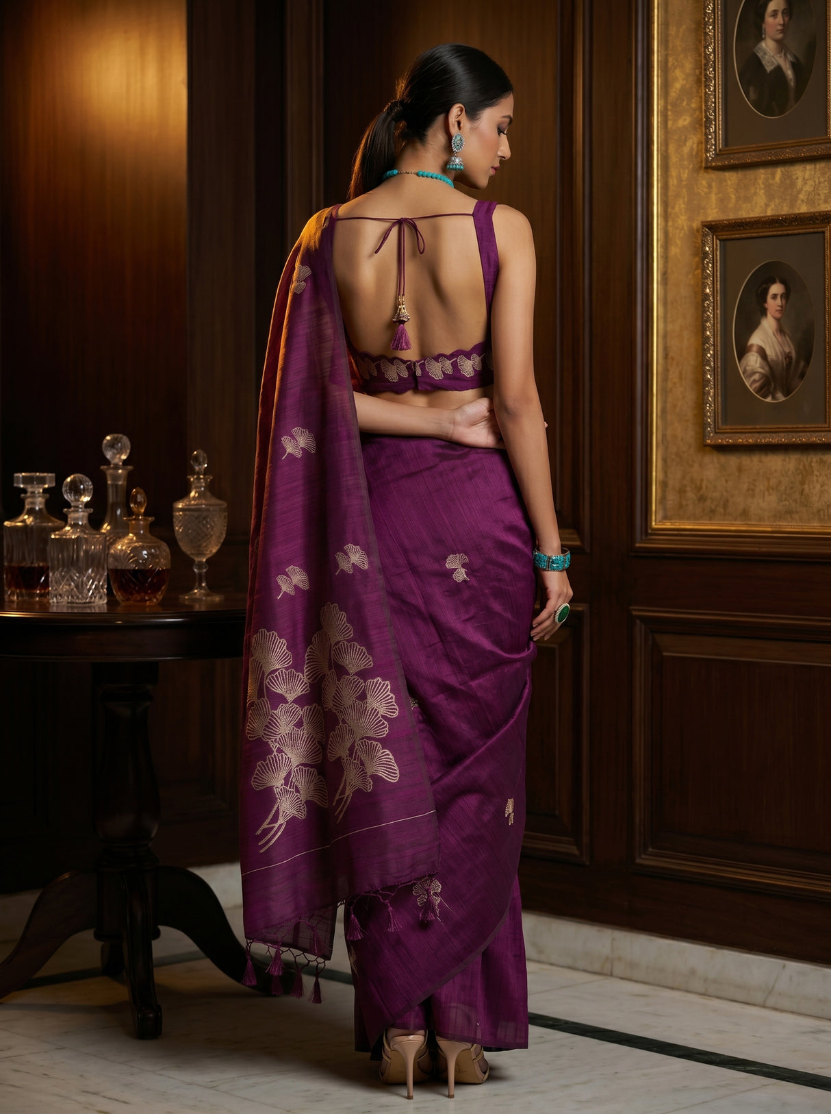 MIMOSA Saree Saree — pose 2 styling detail