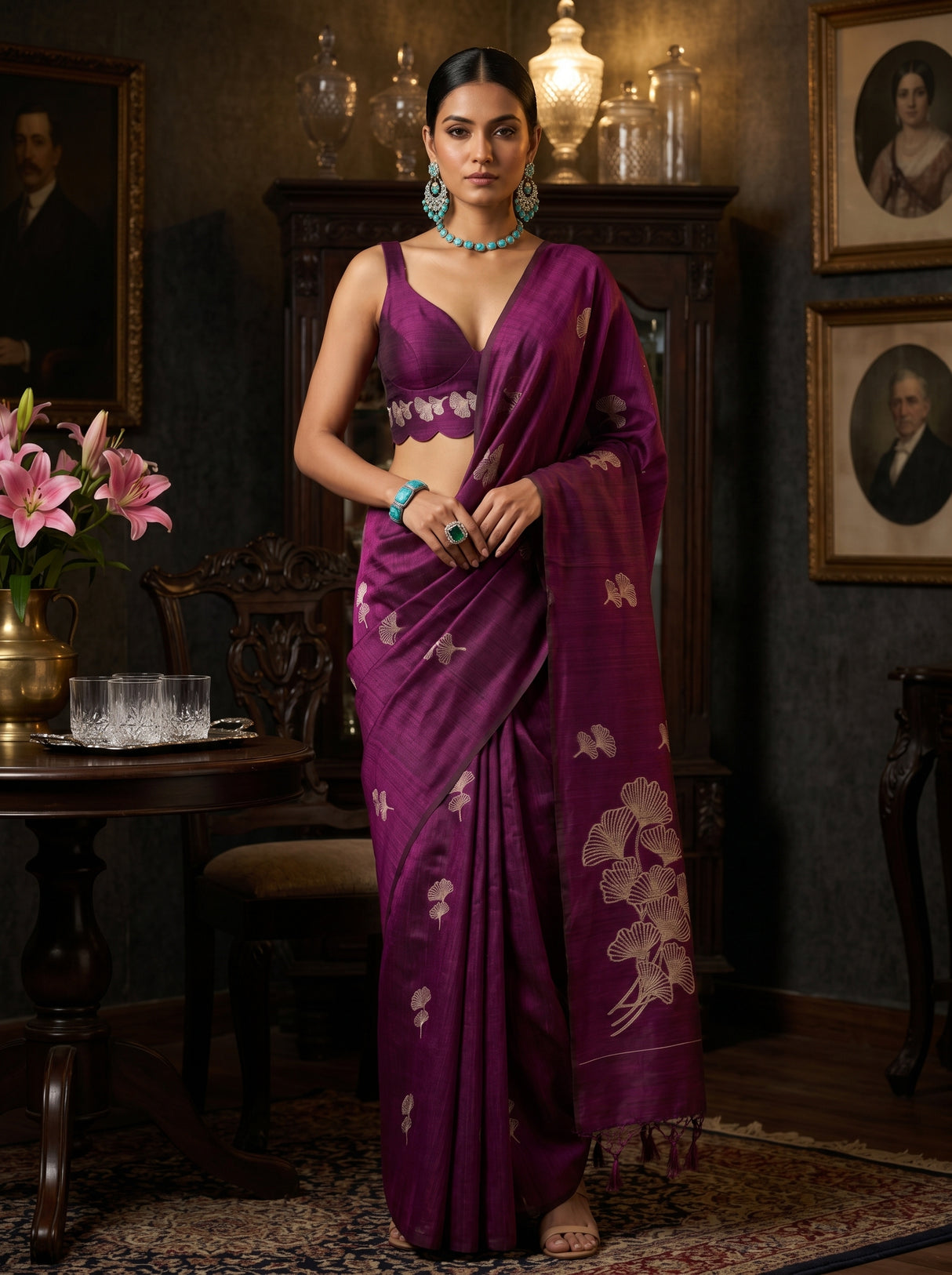 MIMOSA Saree Saree — pose 4 styling detail