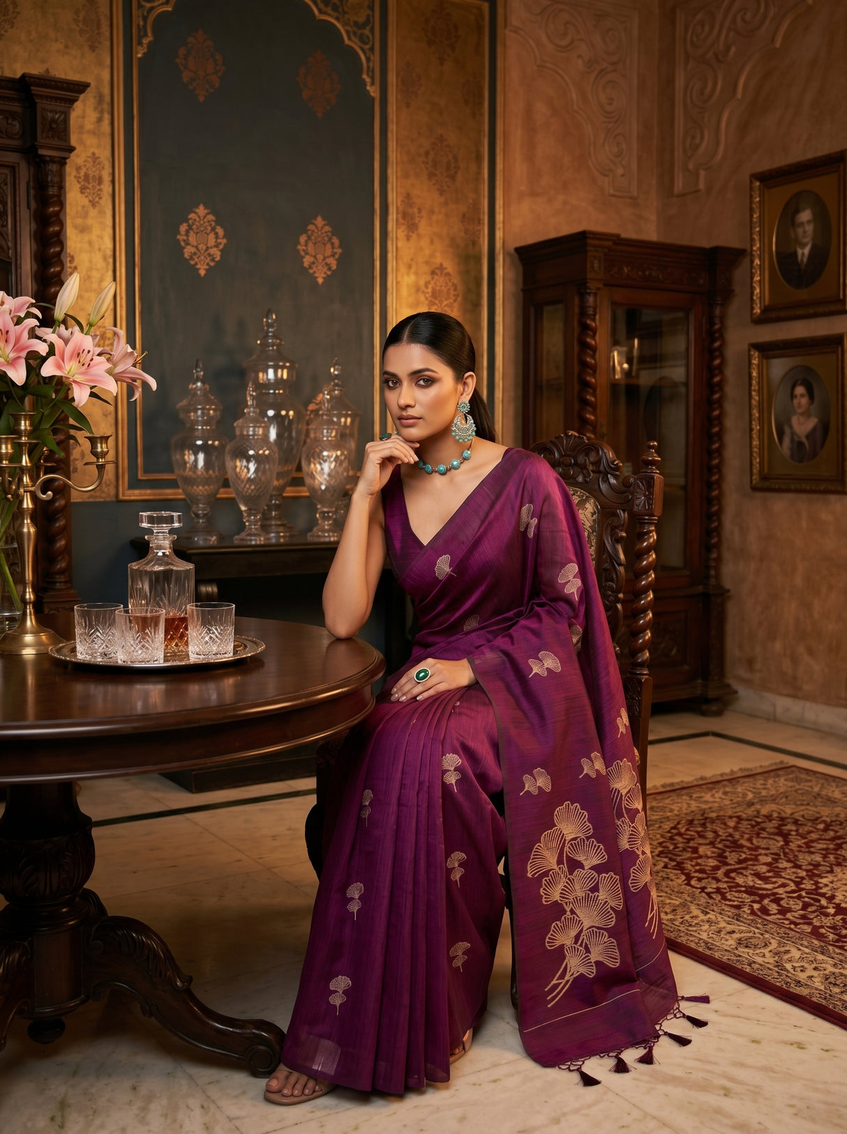 MIMOSA Saree Saree — pose 8 styling detail