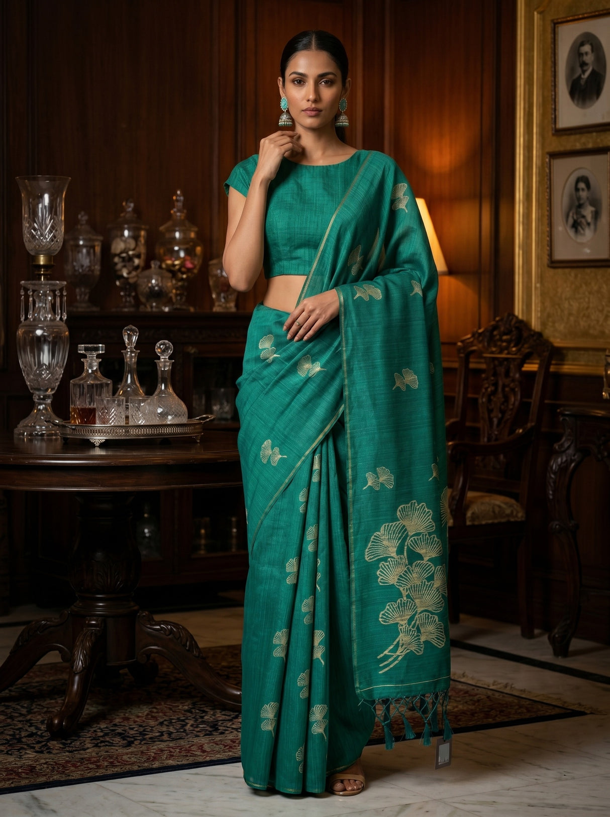 MIMOSA Saree Saree — front view on mannequin