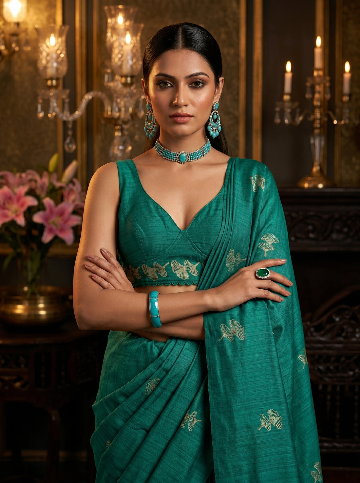 MIMOSA Saree Saree — pose 10 styling detail