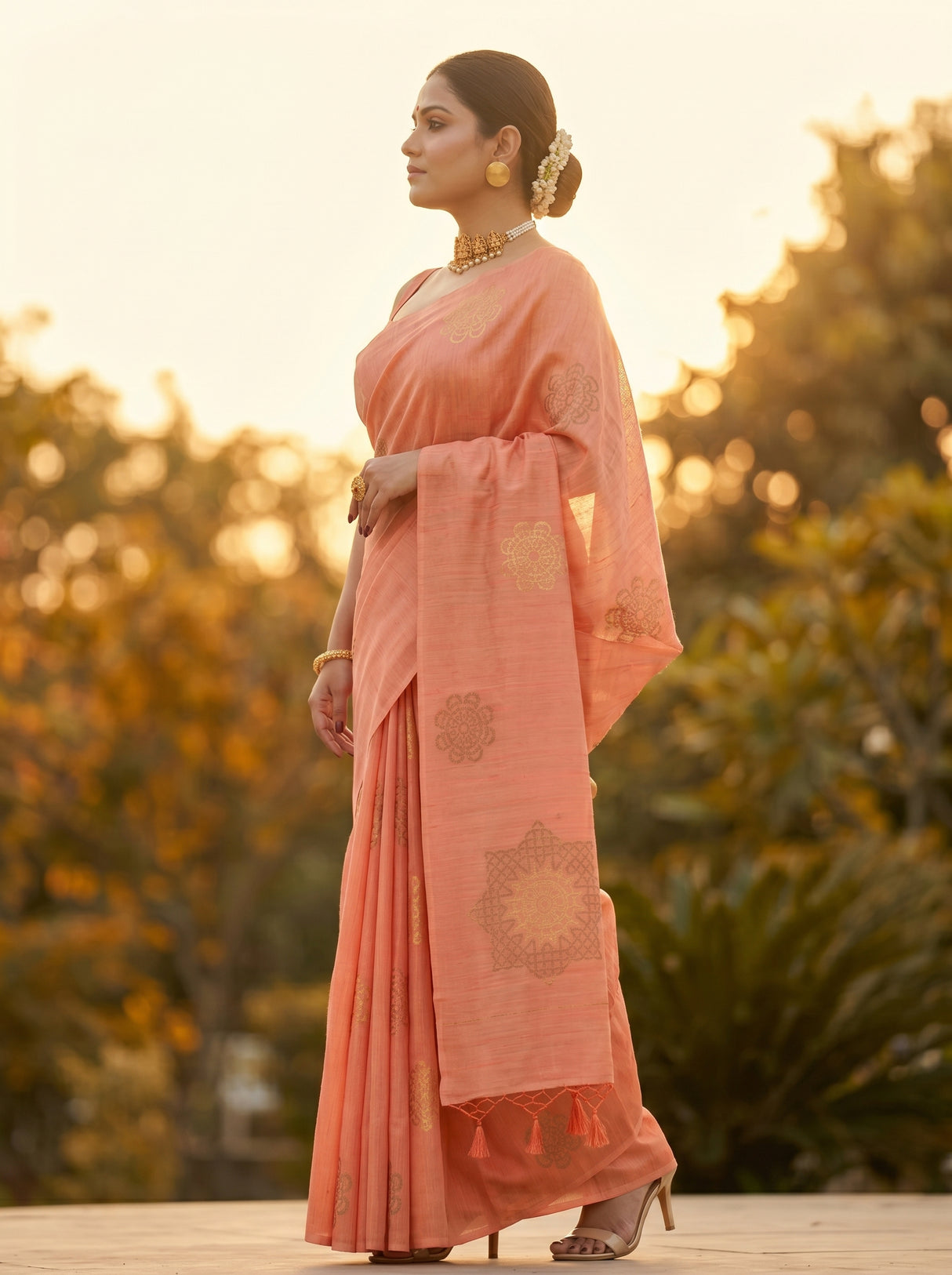 MIMOSA Saree Saree — pose 3 styling detail