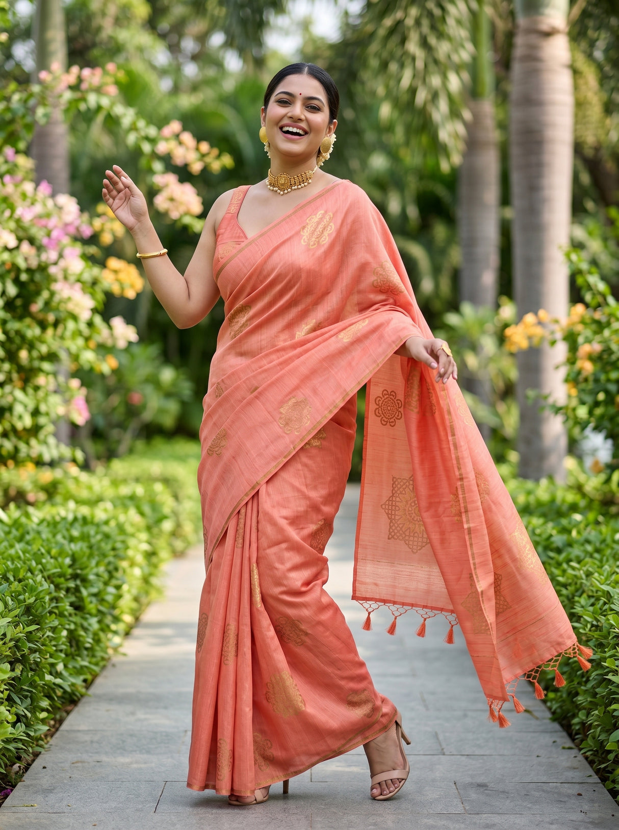 MIMOSA Saree Saree — pose 5 styling detail