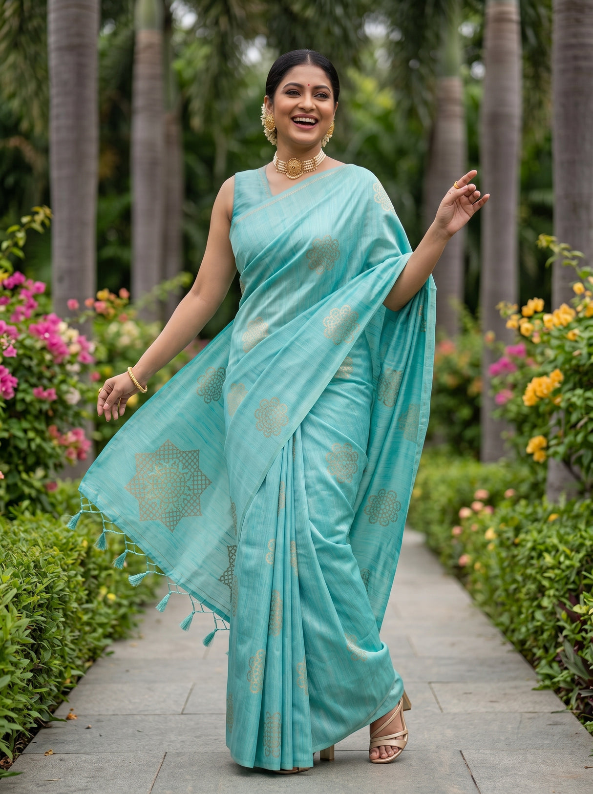 MIMOSA Saree Saree — pose 5 styling detail