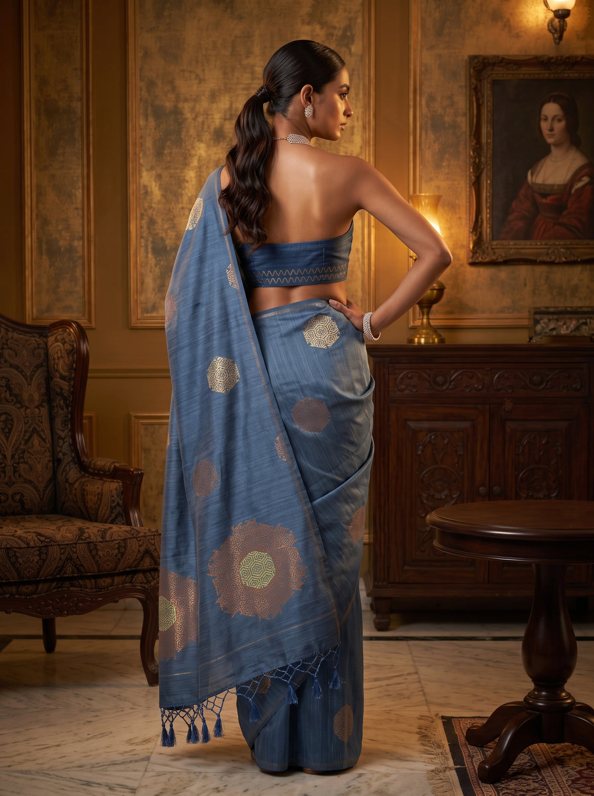 MIMOSA Saree Saree — pose 2 styling detail