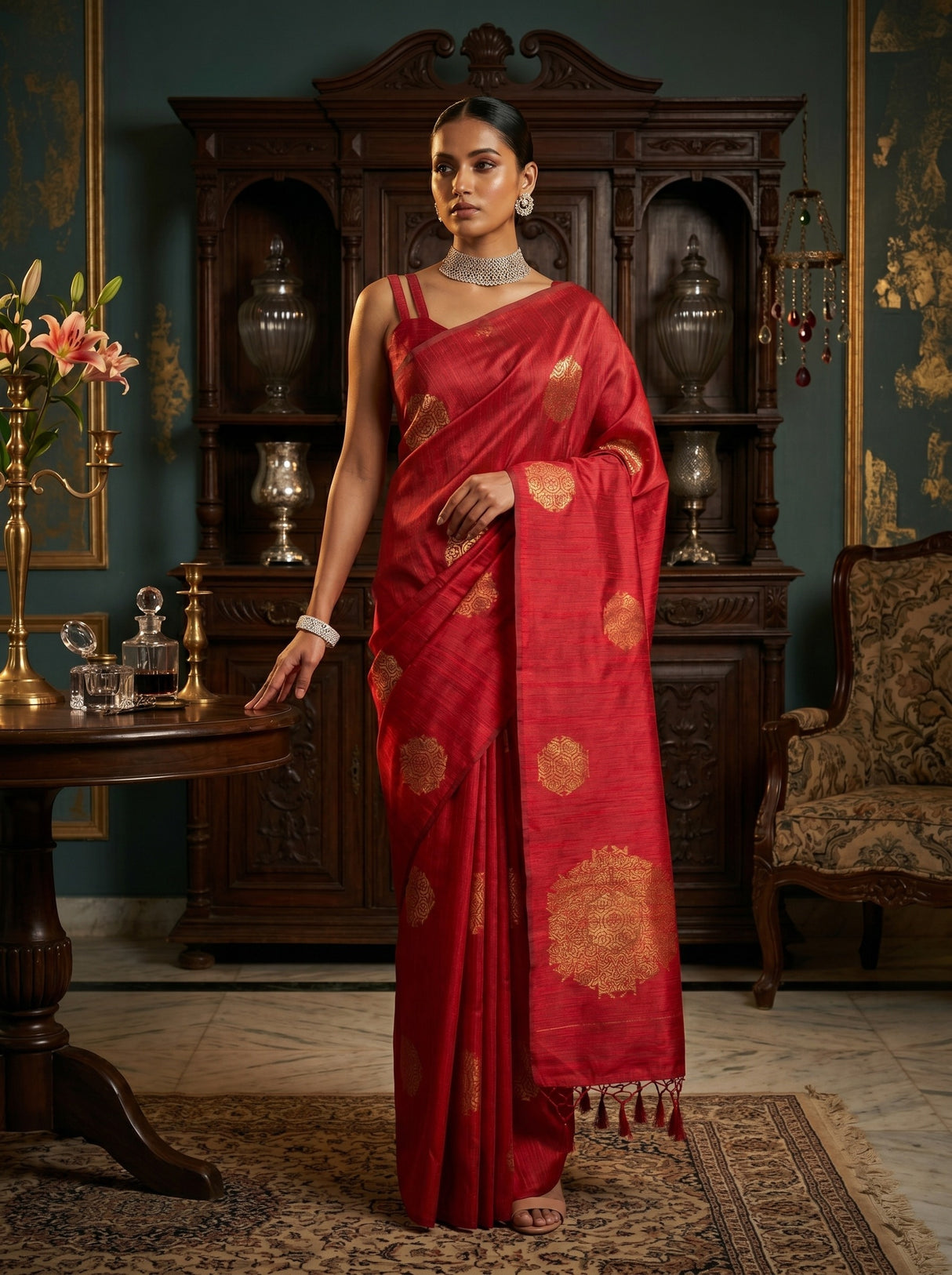 MIMOSA Saree Saree — front view on mannequin