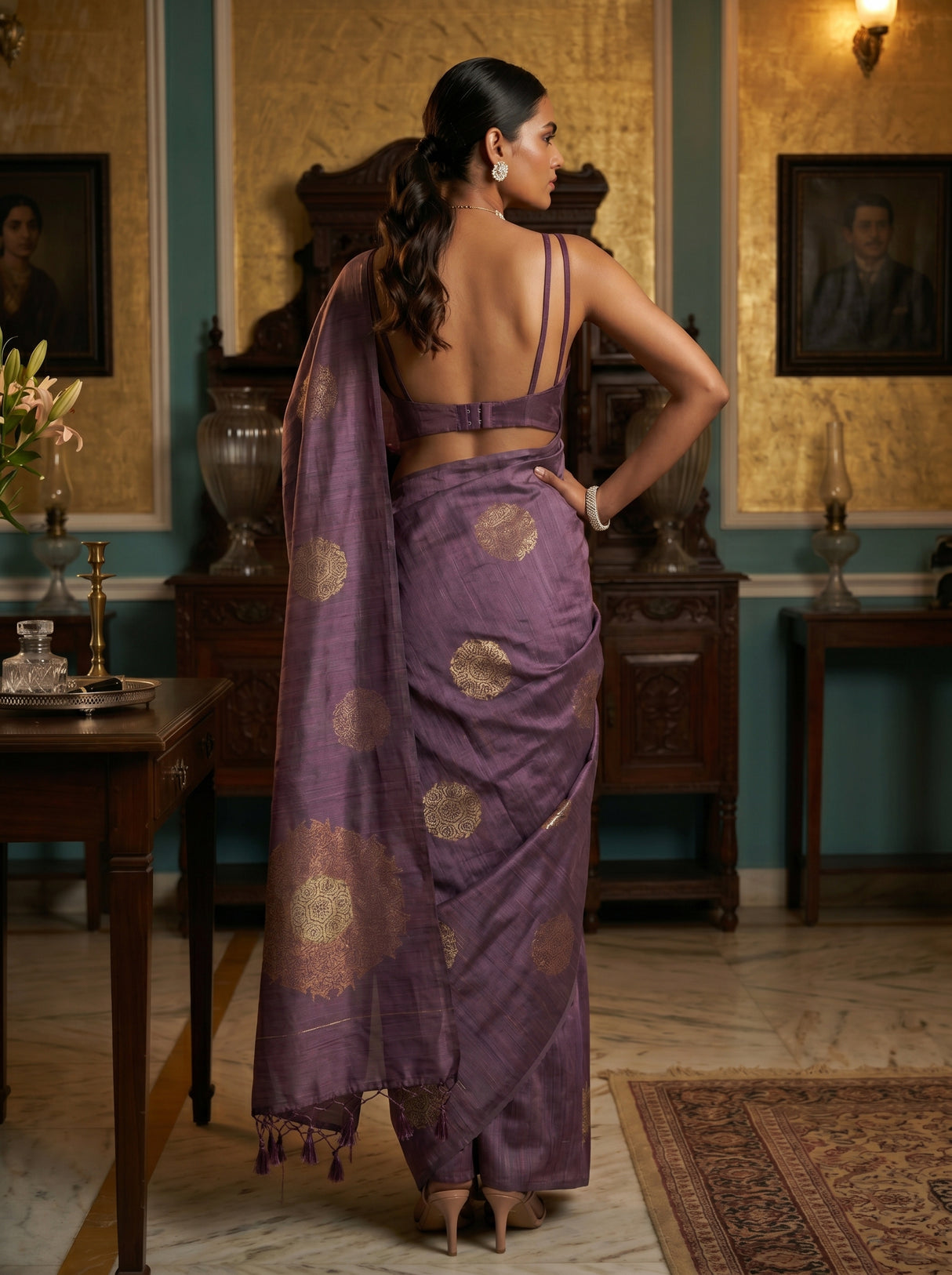 MIMOSA Saree Saree — pose 2 styling detail