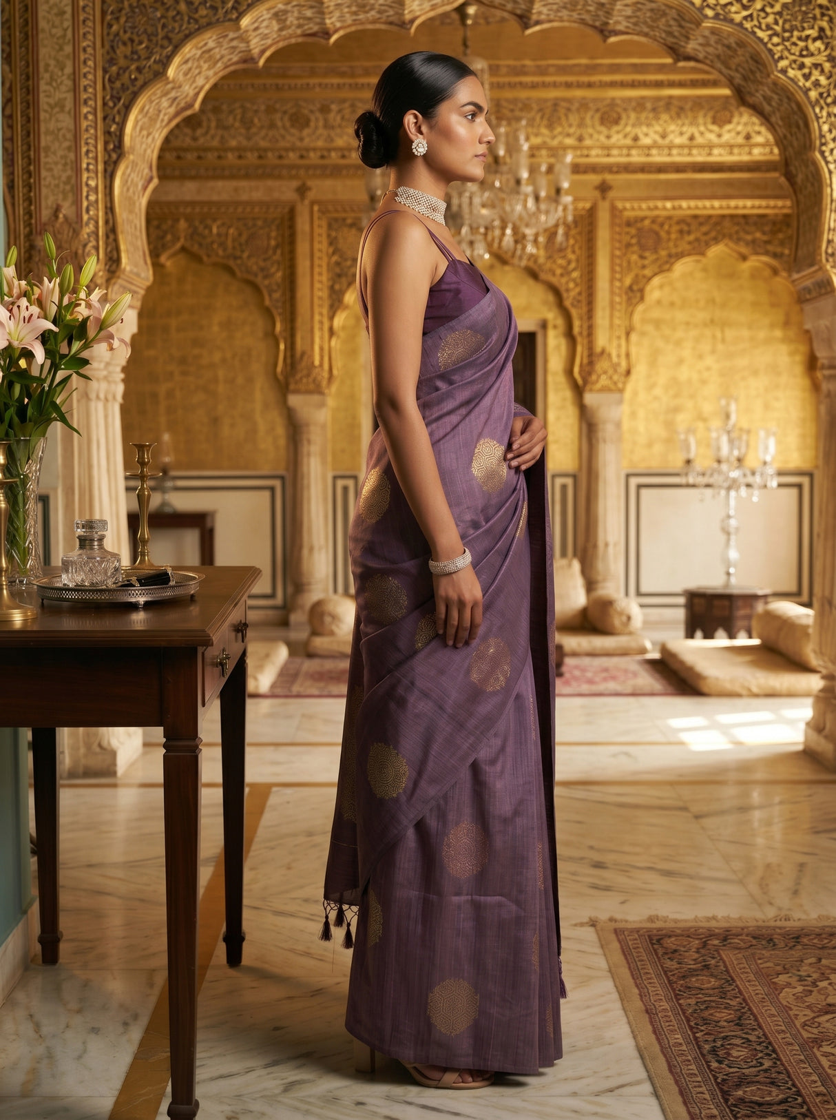 MIMOSA Saree Saree — pose 3 styling detail