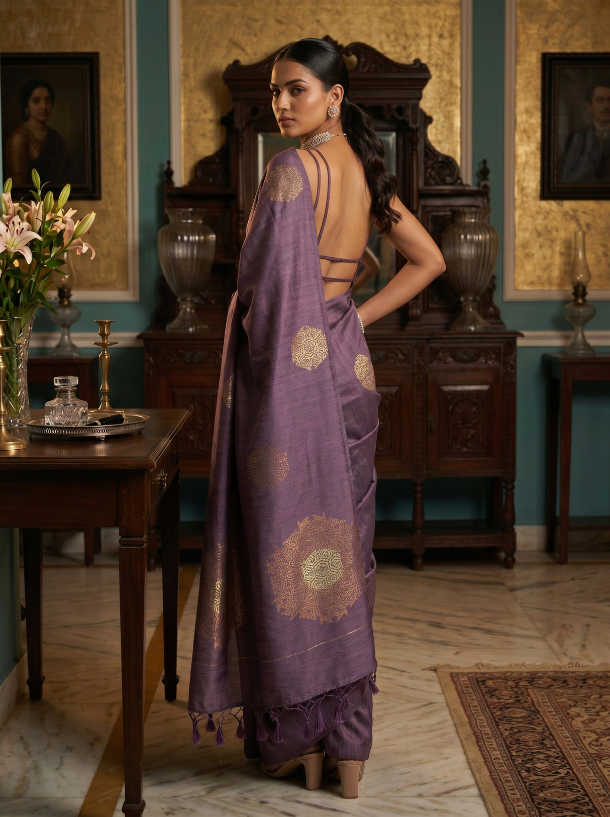 MIMOSA Saree Saree — pose 7 styling detail