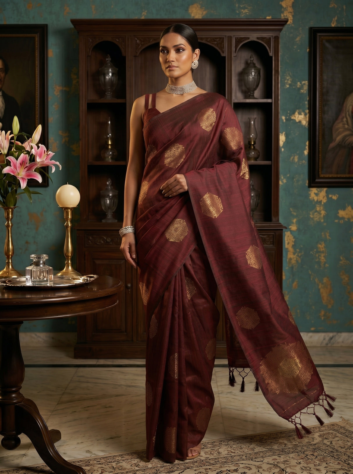 MIMOSA Saree Saree — pose 6 styling detail