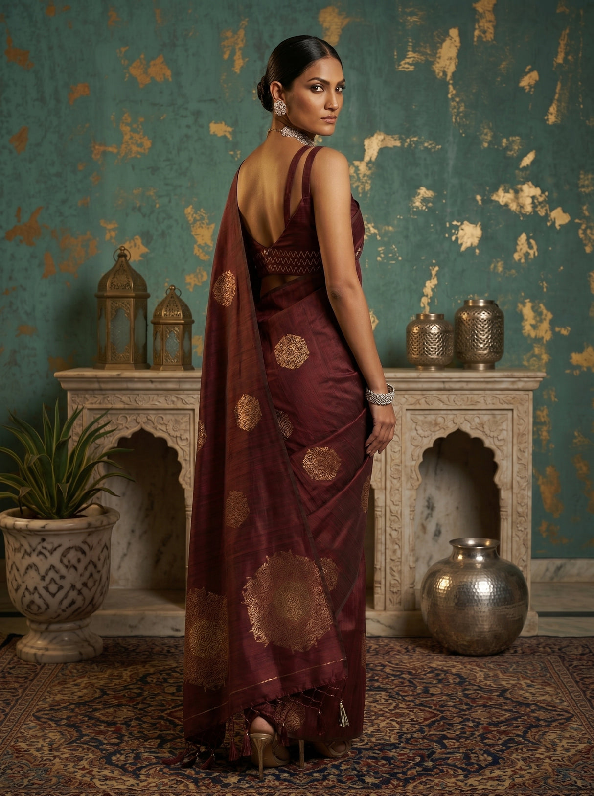 MIMOSA Saree Saree — pose 7 styling detail