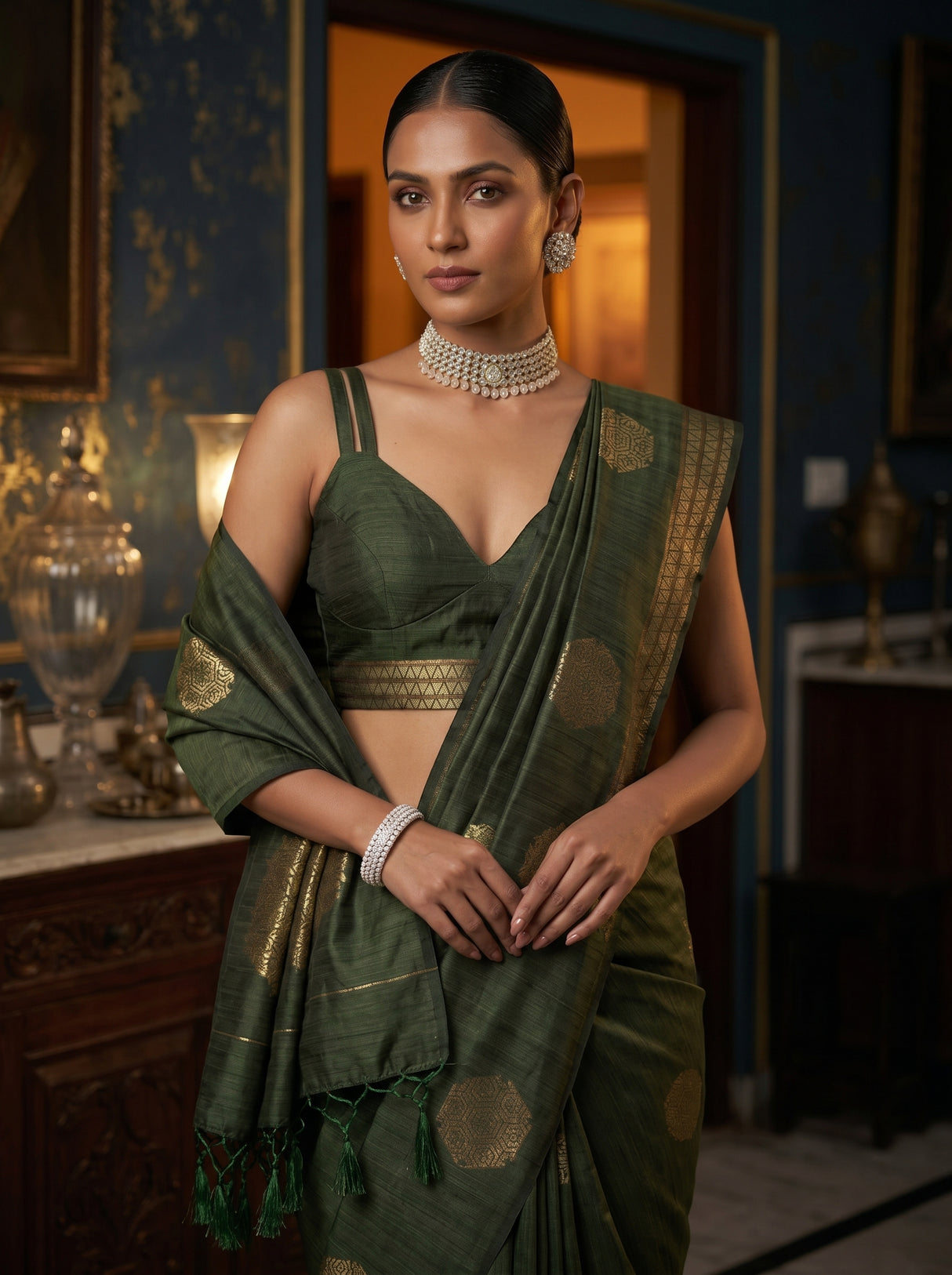 MIMOSA Saree Saree — pose 10 styling detail