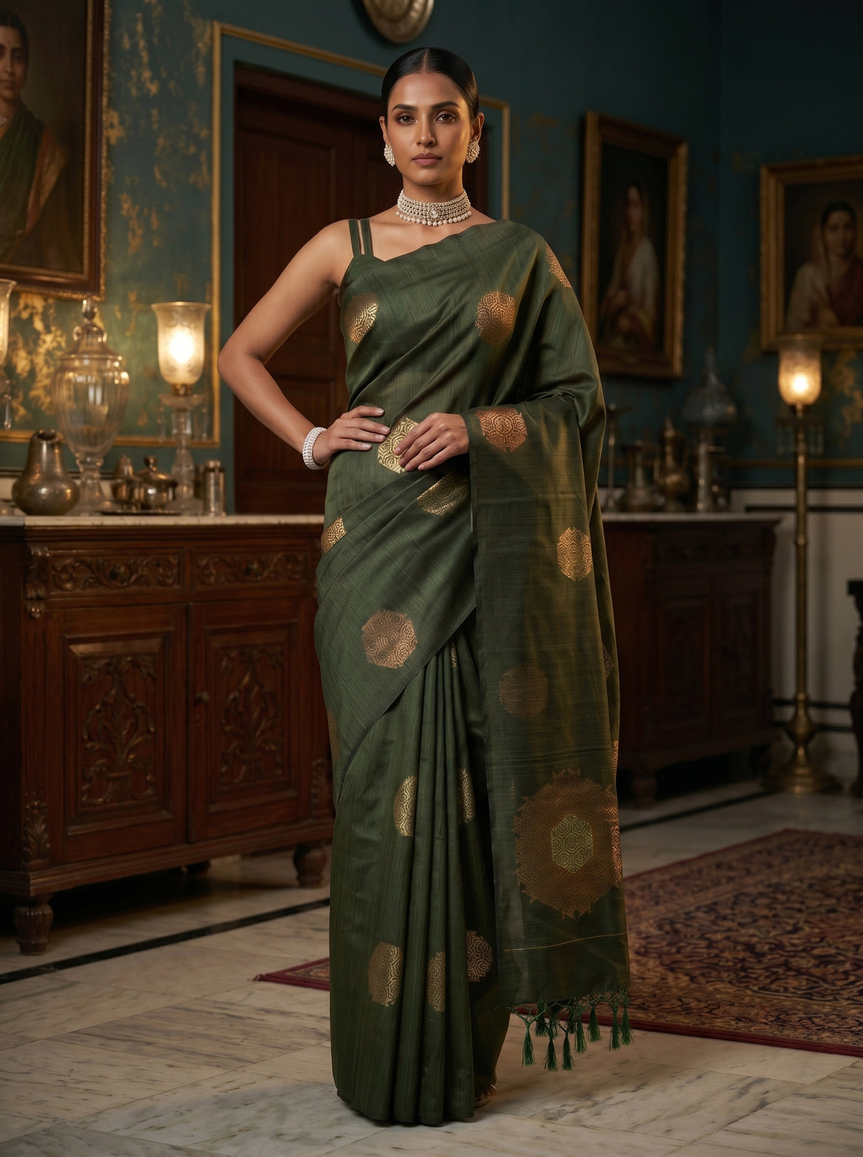 MIMOSA Saree Saree — pose 4 styling detail