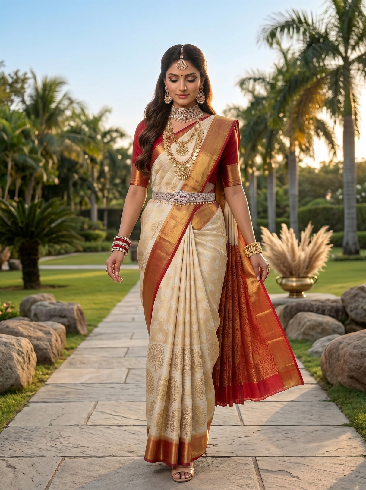 MIMOSA Saree Saree — pose 6 styling detail