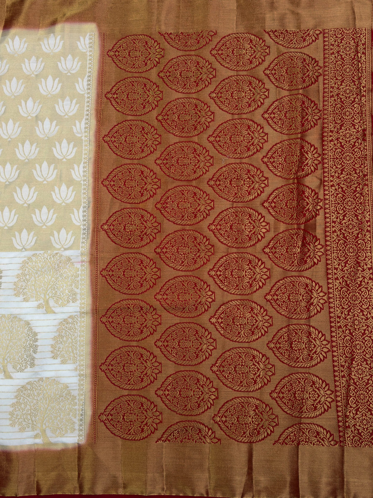 MIMOSA Saree Saree — pallu and zari work detail