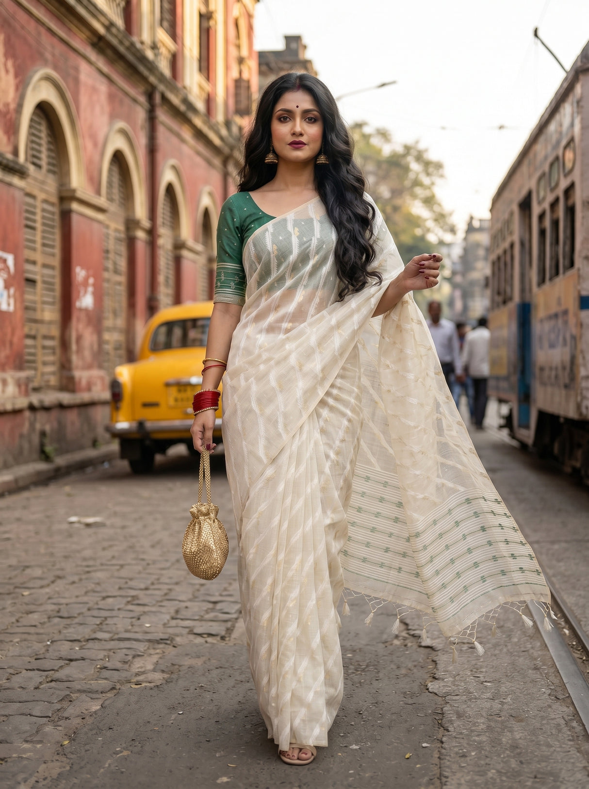MIMOSA Saree Saree — pose 7 styling detail