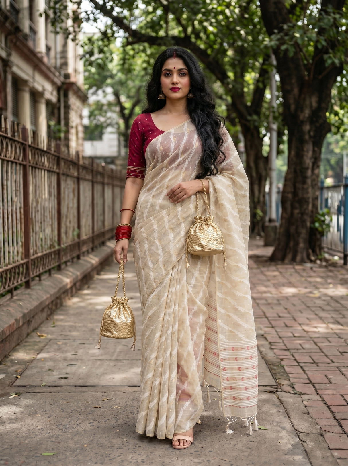 MIMOSA Saree Saree — pose 6 styling detail