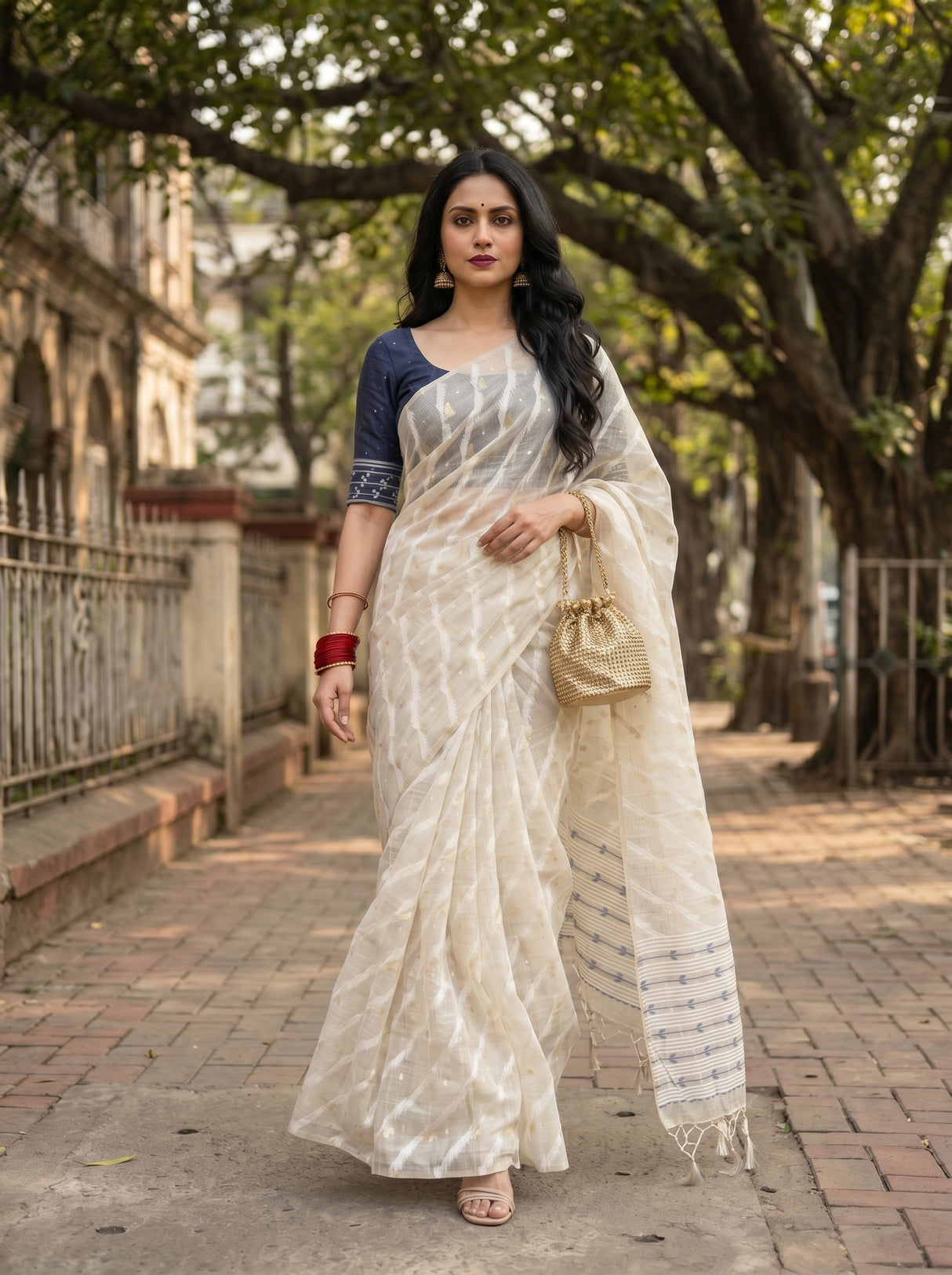 MIMOSA Saree Saree — pose 6 styling detail