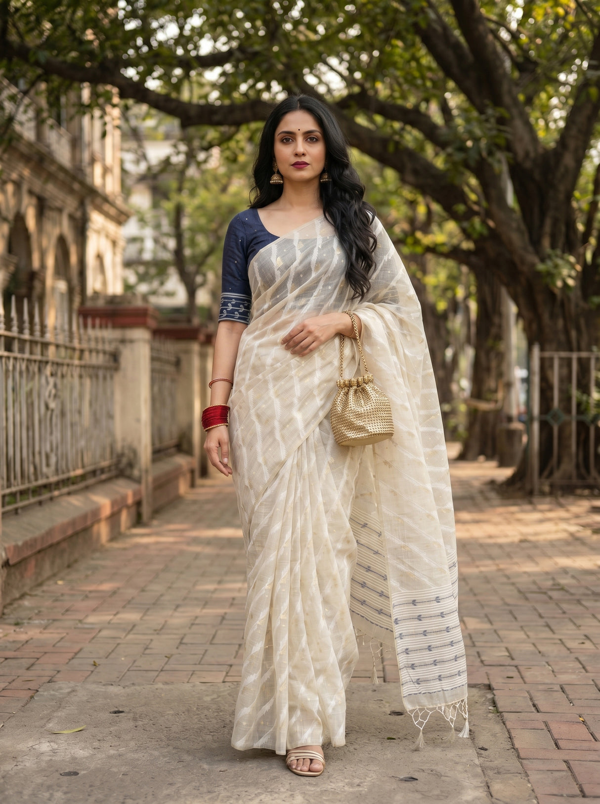 MIMOSA Saree Saree — pose 7 styling detail