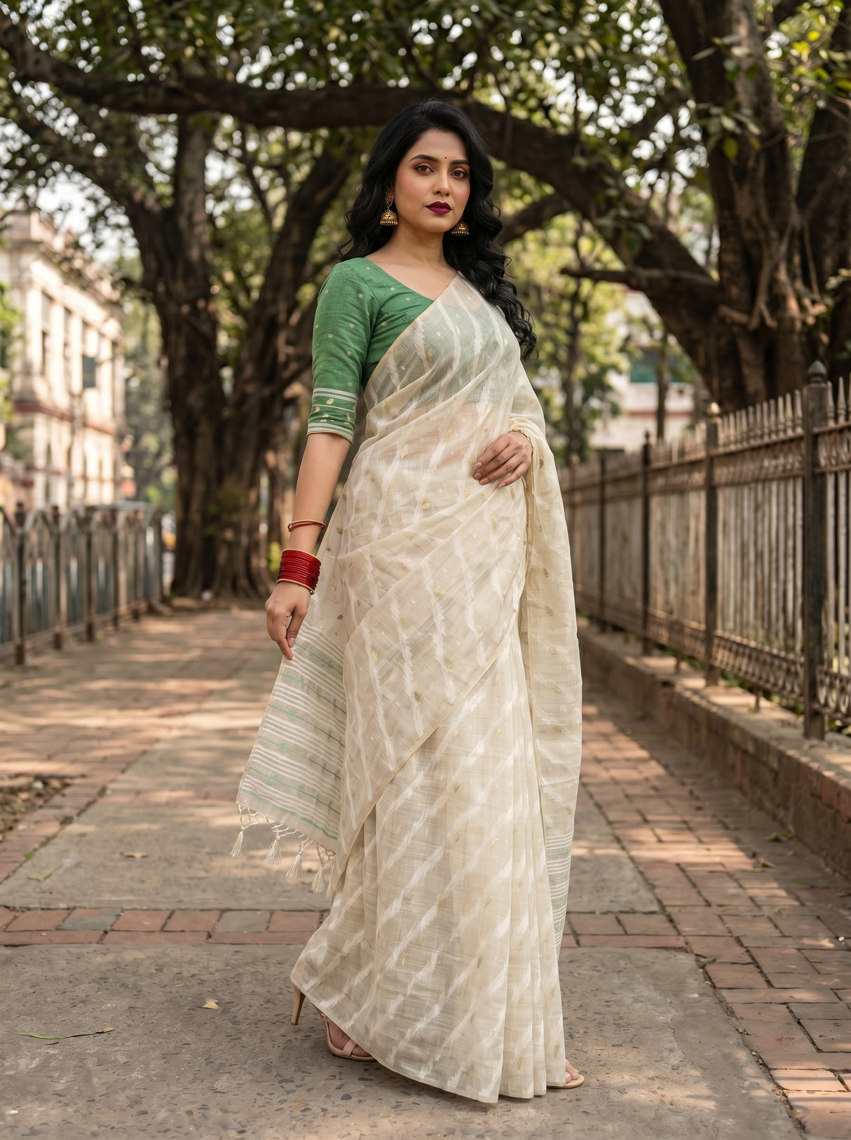 MIMOSA Saree Saree — pose 4 styling detail