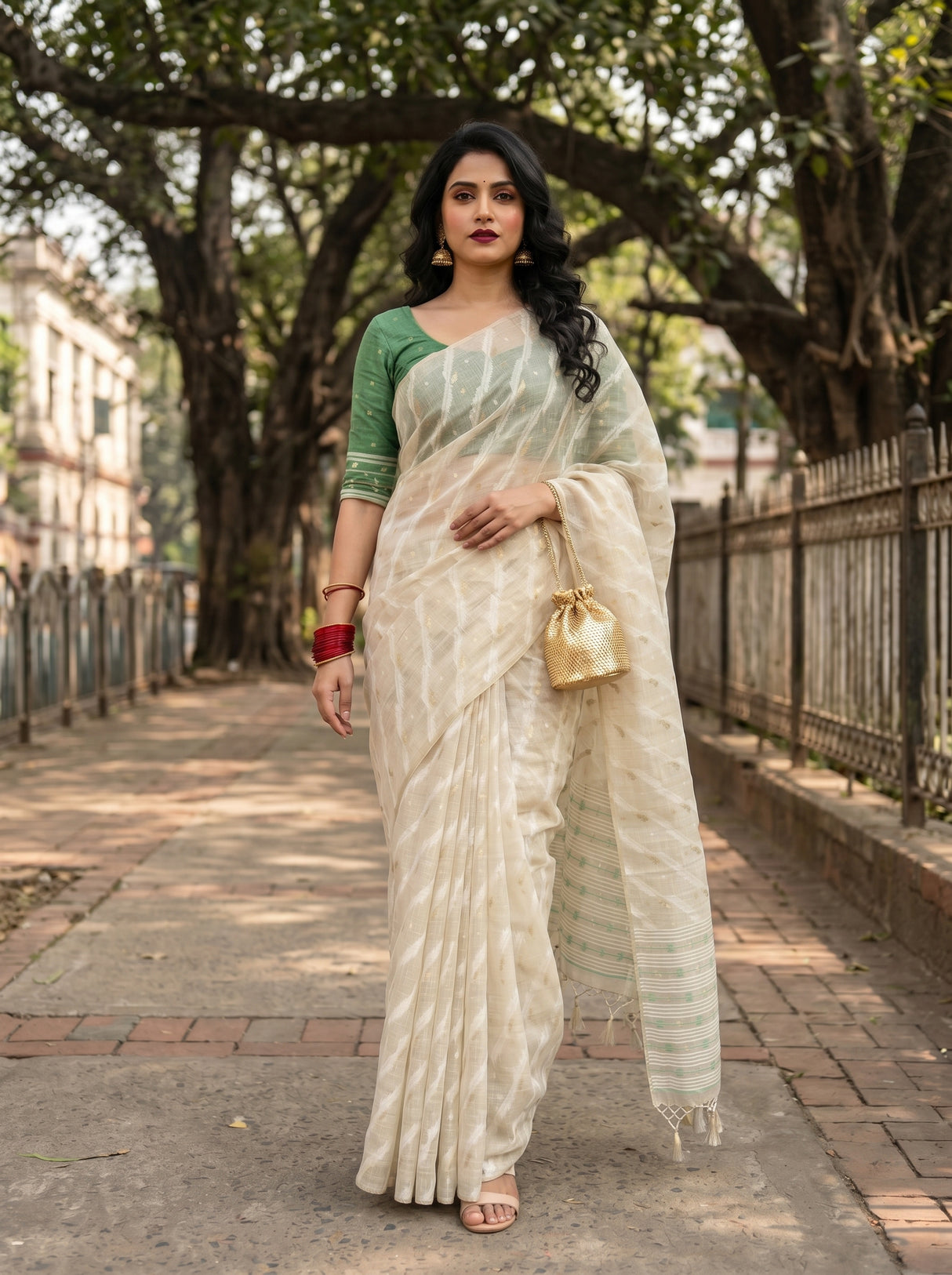 MIMOSA Saree Saree — pose 7 styling detail