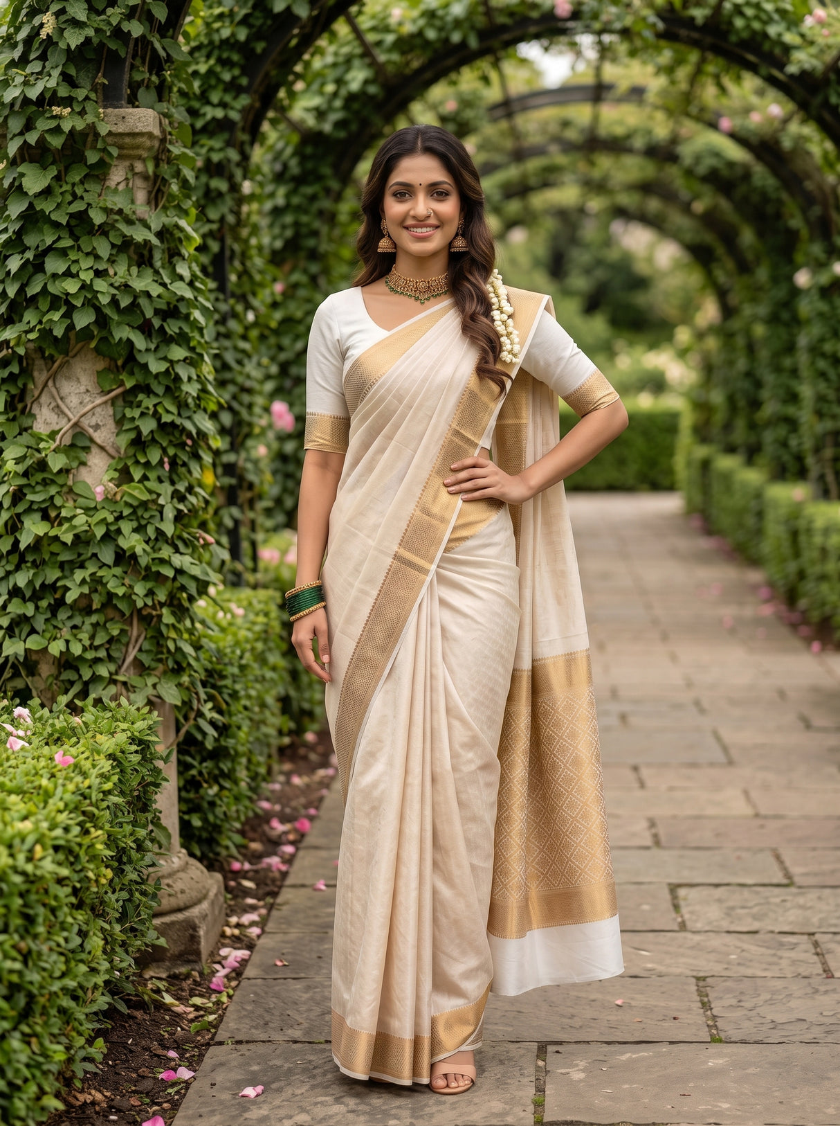 MIMOSA Saree Saree — pose 4 styling detail