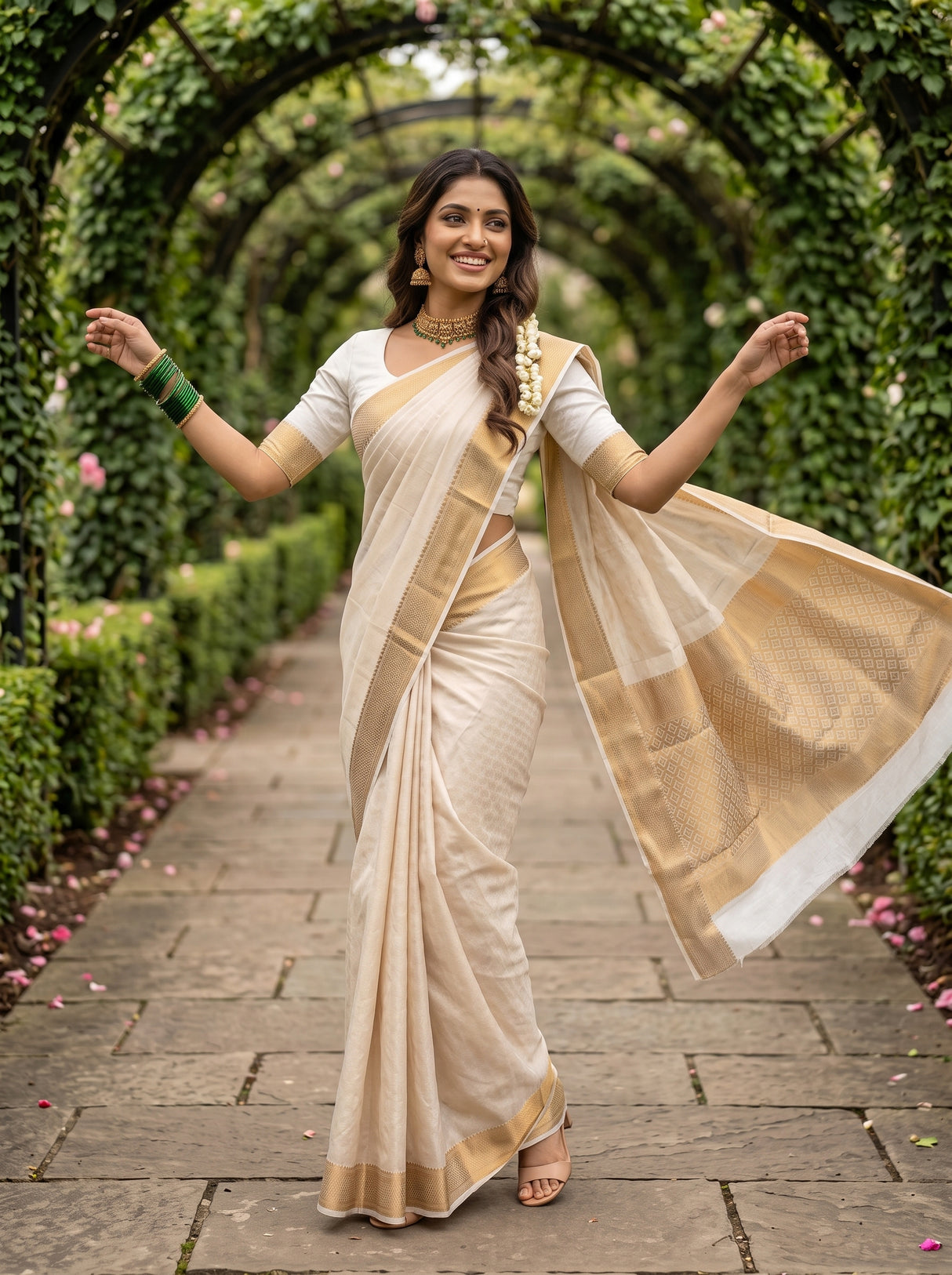 MIMOSA Saree Saree — pose 5 styling detail