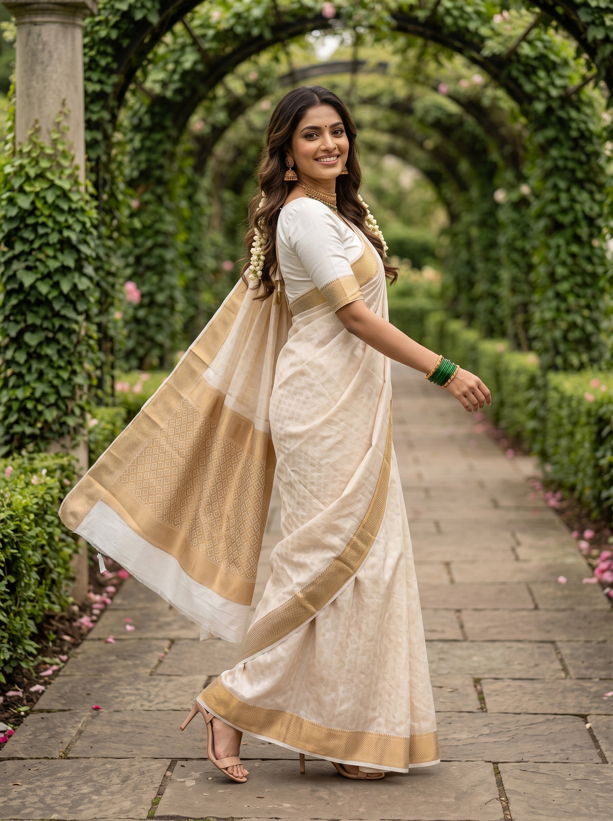 MIMOSA Saree Saree — pose 9 styling detail