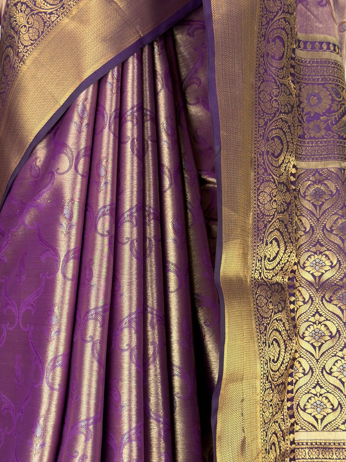 MIMOSA Magenta Kanjivaram Art Silk Saree — fleets shot full lifestyle