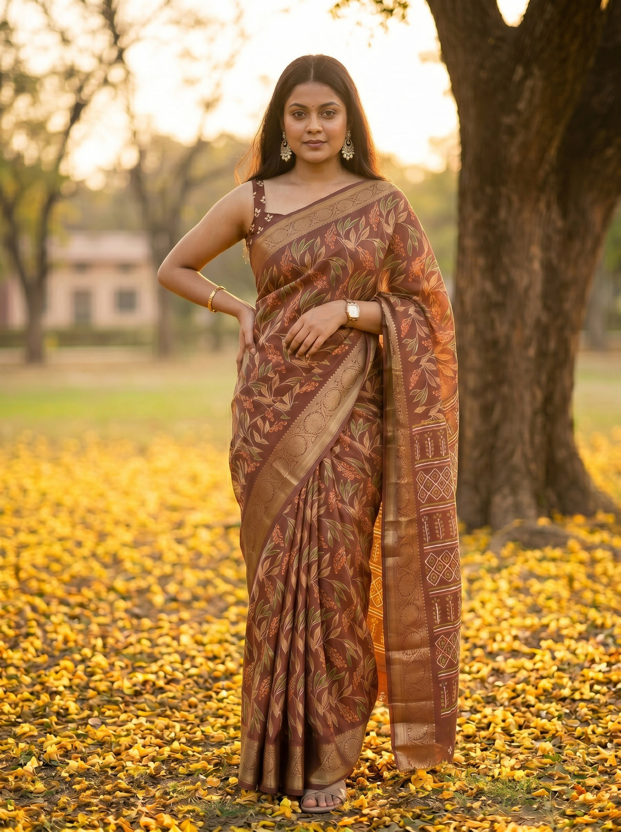 MIMOSA Saree Saree — pose 4 styling detail